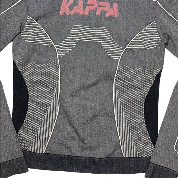 Kappa Jaworzno Fitted Long Sleeve Top Gray Base Layer Training Pullover NEW - Picture 13 of 16